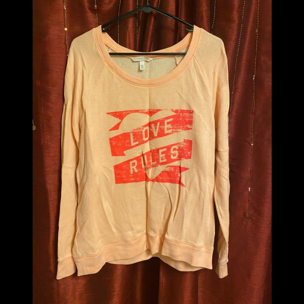 Victoria Secret Love Rules Sweatshirt
